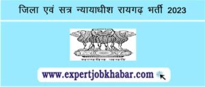 District Court Raigarh Vacancy 2023